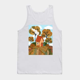 Sweet cozy autumn house Tank Top